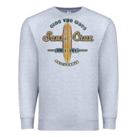 Heather Grey santa cruz, ca vintage surfers tshirt Premium Sweatshirt - linhVisuals
