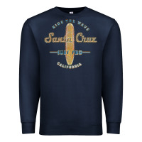 Navy santa cruz, ca vintage surfers tshirt Premium Sweatshirt - linhVisuals