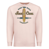 Pale Pink santa cruz, ca vintage surfers tshirt Premium Sweatshirt - linhVisuals
