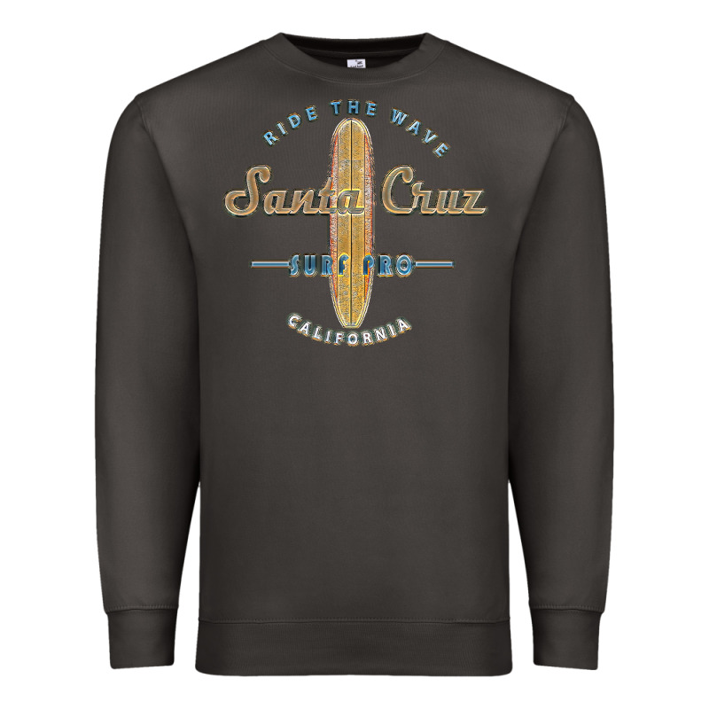 Santa Cruz, Ca Vintage Surfers Tshirt Premium Sweatshirt by linhVisuals | Teevron