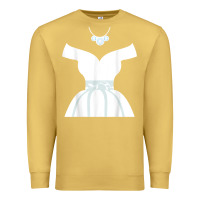 Antique Gold wedding dresses bridal showers cute graphic funny t shirt Premium Sweatshirt - linhVisuals