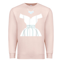 Pale Pink wedding dresses bridal showers cute graphic funny t shirt Premium Sweatshirt - linhVisuals