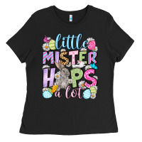 Black Easter Day Little mister hops a lot Ladies Tee - OliviaCreatesArt