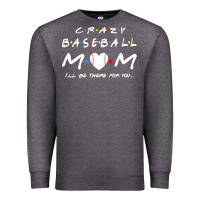 Charcoal Heather baseball coach crazy mom baseball Premium Sweatshirt - linhVisuals