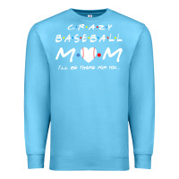 Ocean Blue baseball coach crazy mom baseball Premium Sweatshirt - linhVisuals