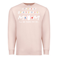 Pale Pink baseball coach crazy mom baseball Premium Sweatshirt - linhVisuals