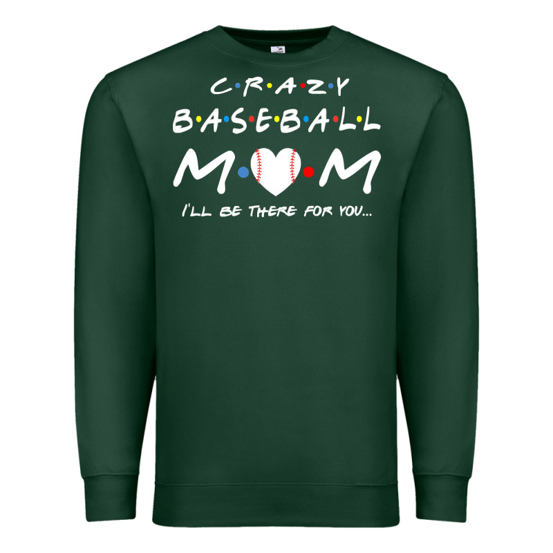 Baseball Coach Crazy Mom Baseball Premium Sweatshirt by linhVisuals | Teevron