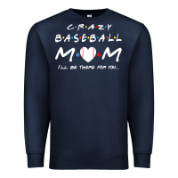 Navy baseball coach crazy mom baseball Premium Sweatshirt - linhVisuals