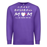 Purple baseball coach crazy mom baseball Premium Sweatshirt - linhVisuals