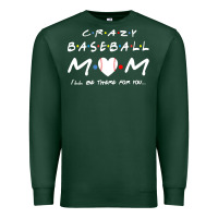 Baseball Coach Crazy Mom Baseball Premium Sweatshirt | Teevron