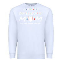 White baseball coach crazy mom baseball Premium Sweatshirt - linhVisuals