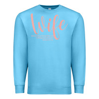 Ocean Blue wife collection t shirt Premium Sweatshirt - linhVisuals