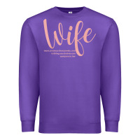 Purple wife collection t shirt Premium Sweatshirt - linhVisuals