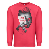 Cardinal us dc dark knight photo why so serious 01 black h pullover hoodie Premium Sweatshirt - linhVisuals
