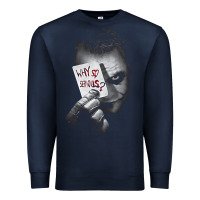 Navy us dc dark knight photo why so serious 01 black h pullover hoodie Premium Sweatshirt - linhVisuals