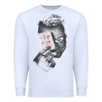 White us dc dark knight photo why so serious 01 black h pullover hoodie Premium Sweatshirt - linhVisuals