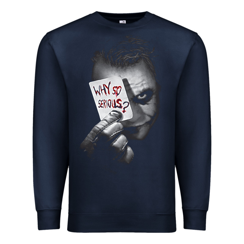 Us Dc Dark Knight Photo Why So Serious 01 Black H Pullover Hoodie Premium Sweatshirt by linhVisuals | Teevron