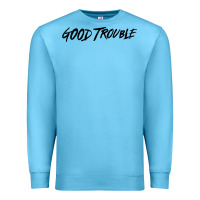Ocean Blue good trouble Premium Sweatshirt - linhVisuals