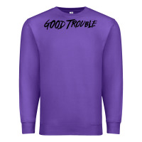 Purple good trouble Premium Sweatshirt - linhVisuals