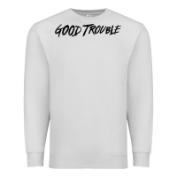 Dove Grey good trouble Premium Sweatshirt - linhVisuals