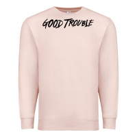 Pale Pink good trouble Premium Sweatshirt - linhVisuals