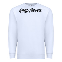 White good trouble Premium Sweatshirt - linhVisuals