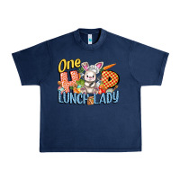 Navy one hip lunch lady easter day Urban Heavy Tee - FaDigitalArtStudio