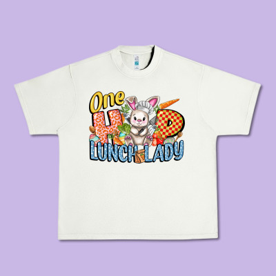 One Hip Lunch Lady Easter Day Urban Heavy Tee Designed By Fadigitalartstudio