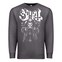 Charcoal Heather GHOST Premium Sweatshirt - linhVisuals