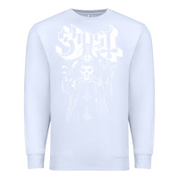 White GHOST Premium Sweatshirt - linhVisuals