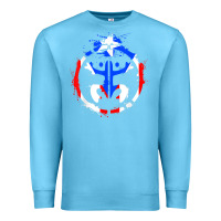 Ocean Blue taino coqui symbol   boricua   hispanic heritage t shirt Premium Sweatshirt - linhVisuals
