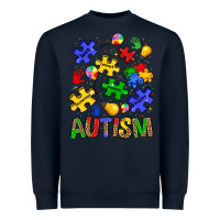 Navy autism Heavyweight Sweatshirt - JahusDesignShop