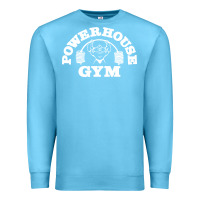 Ocean Blue POWERHOUSE GYM POPULAR Premium Sweatshirt - linhVisuals