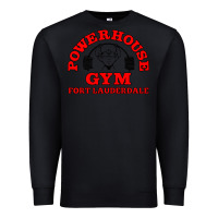 Black POWERHOUSE GYM CLASSIC Premium Sweatshirt - linhVisuals