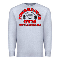 Heather Grey POWERHOUSE GYM CLASSIC Premium Sweatshirt - linhVisuals