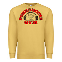Antique Gold POWERHOUSE GYM VINTAGE SPORT Premium Sweatshirt - linhVisuals