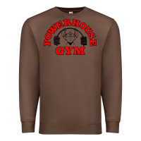 Chestnut POWERHOUSE GYM VINTAGE SPORT Premium Sweatshirt - linhVisuals