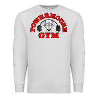 Dove Grey POWERHOUSE GYM VINTAGE SPORT Premium Sweatshirt - linhVisuals