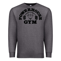 Charcoal Heather POWERHOUSE GYM Premium Sweatshirt - linhVisuals