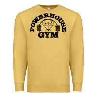 Antique Gold POWERHOUSE GYM Premium Sweatshirt - linhVisuals