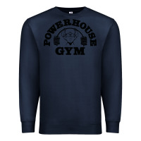 Navy POWERHOUSE GYM Premium Sweatshirt - linhVisuals