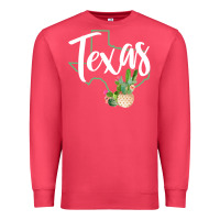 Cardinal texas state map pride cactus vintage texas sweatshirt Premium Sweatshirt - linhVisuals