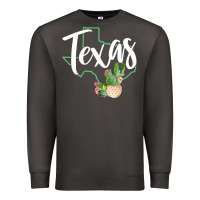 Smoke texas state map pride cactus vintage texas sweatshirt Premium Sweatshirt - linhVisuals