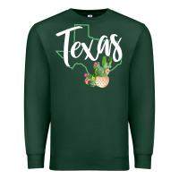 Sports Green texas state map pride cactus vintage texas sweatshirt Premium Sweatshirt - linhVisuals