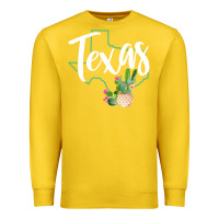 Lemon texas state map pride cactus vintage texas sweatshirt Premium Sweatshirt - linhVisuals