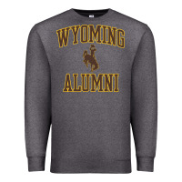 Charcoal Heather wyoming cowboys apparel alumni classic arch long sleeve t shirt Premium Sweatshirt - linhVisuals
