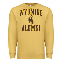 Antique Gold wyoming cowboys apparel alumni classic arch long sleeve t shirt Premium Sweatshirt - linhVisuals