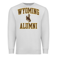 Dove Grey wyoming cowboys apparel alumni classic arch long sleeve t shirt Premium Sweatshirt - linhVisuals