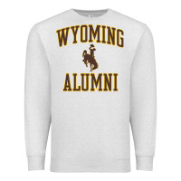 Oatmeal Heather wyoming cowboys apparel alumni classic arch long sleeve t shirt Premium Sweatshirt - linhVisuals