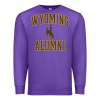 Purple wyoming cowboys apparel alumni classic arch long sleeve t shirt Premium Sweatshirt - linhVisuals